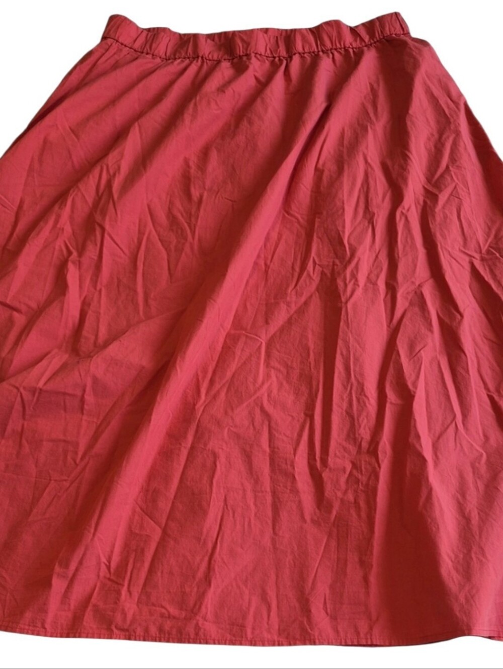 Eileen Fisher Size XL Orange Midi Skirt Elastic Waist NWT